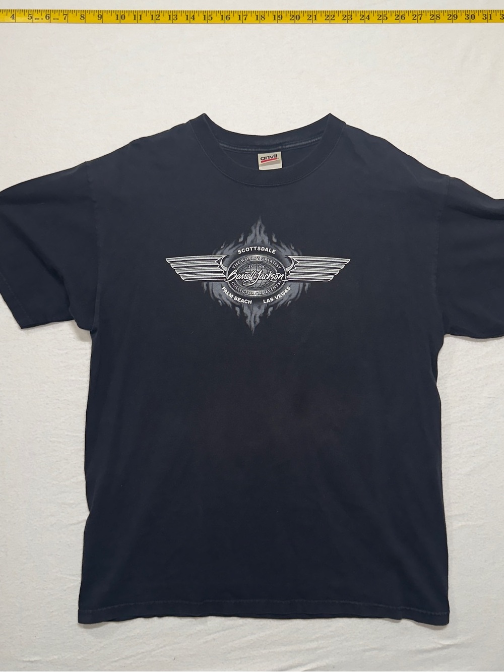 Black anvil tag vintage biker Graphic Short-Sleeve Men’s banett-Jackson car